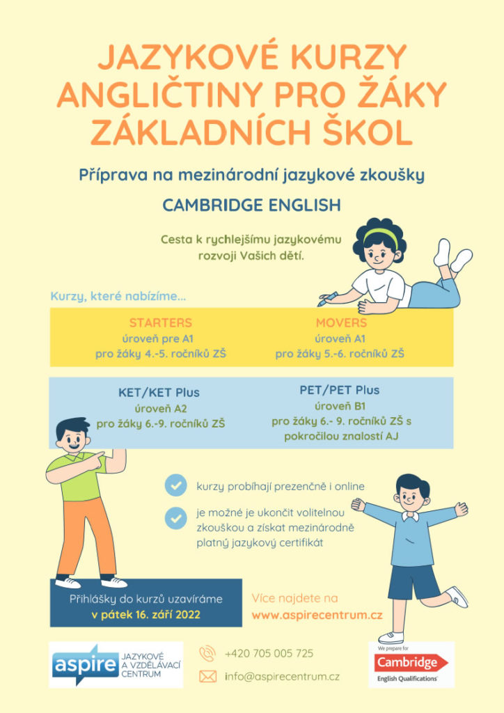 Nabídka kurzů Cambridge English